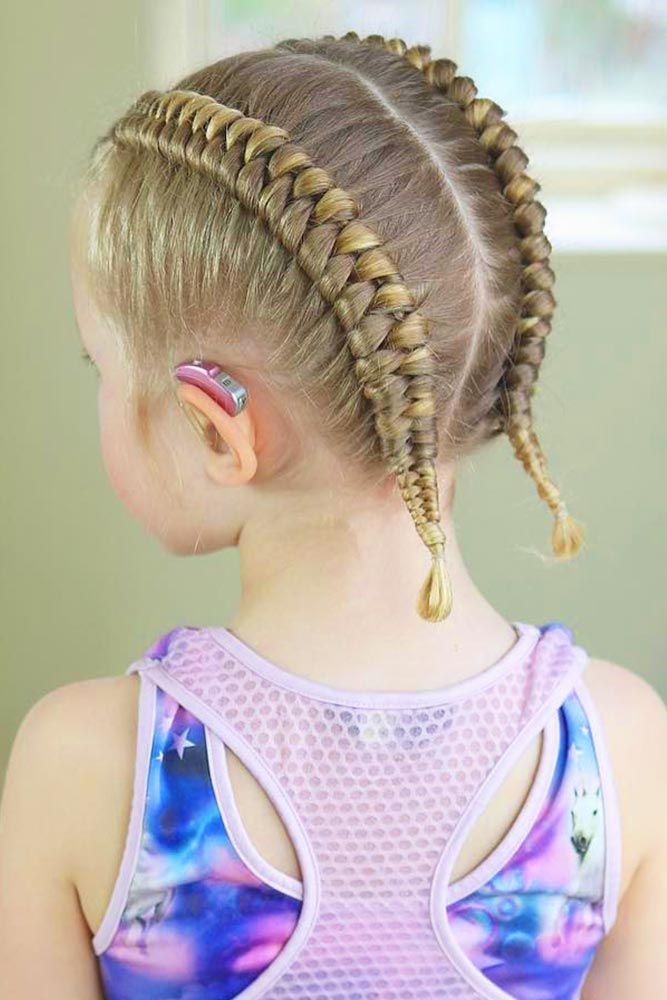 Infinity braid styled to one side using a figure-eight wrapping motion