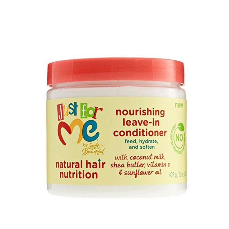 Just For Me nourishing leave-in conditioner jar