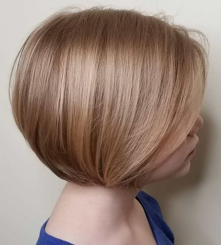 Chin-length bob haircut for little girls