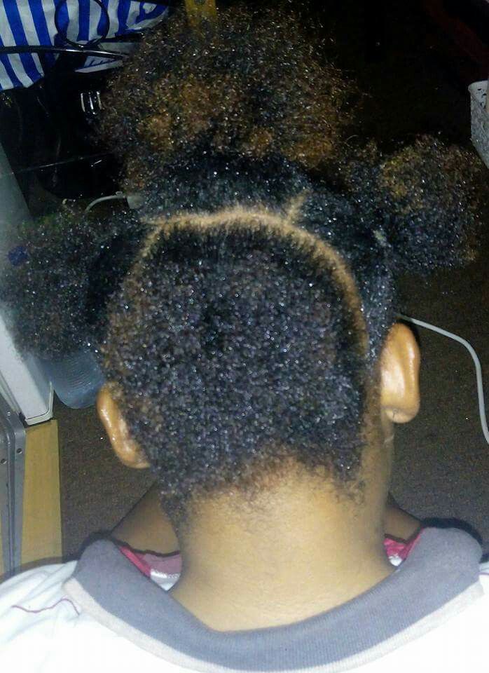 A sectioned hair ready for braiding