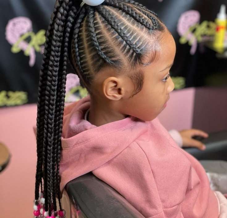 30 Feed-In Braids for Little Girls