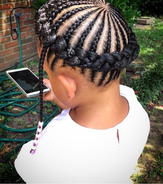 Starburst Cornrows for kids
