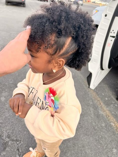 Cute curly Mohawk