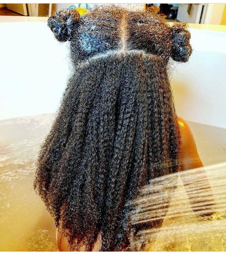 Cool water rinsing conditioner from a child's hair without stripping natural moisture.