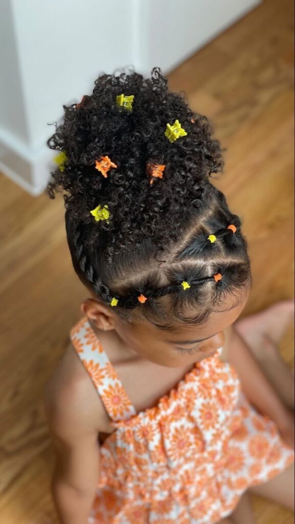 Curly hair accessories for kids