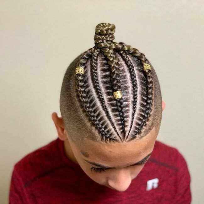 Braids with Shaved Sides for boys