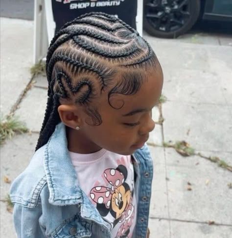 Freestyle cornrows with curved, swirling rows and no set pattern