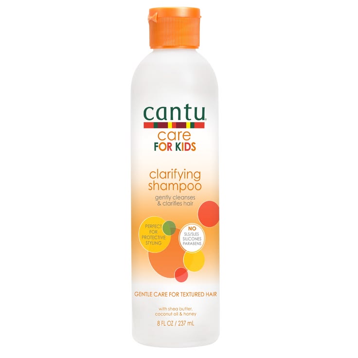 Bottle of Cantu Care for Kids clarifying shampo