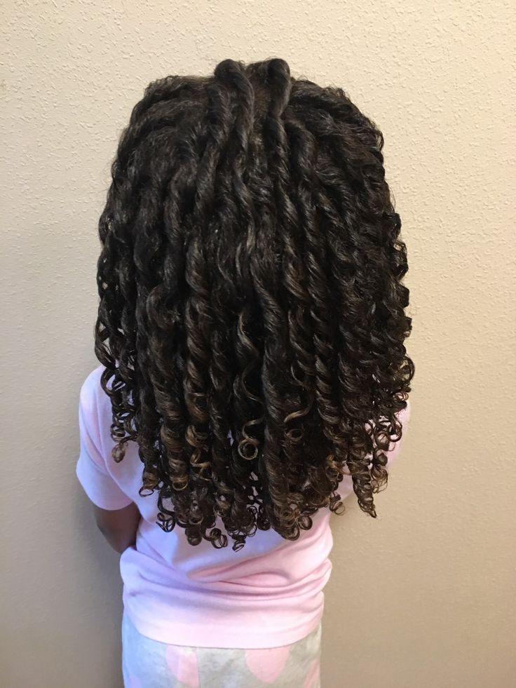 Back view of defined individual finger coils